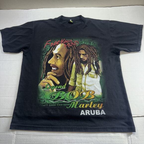 Two And Two Bob Marley T Shirt Size M Graphic Print - Picture 1 of 10
